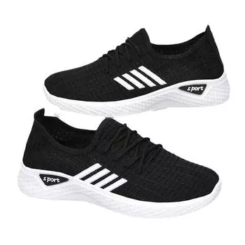 Весна и лето Новые женские универсальные сетчатые кроссовки повседневные модные кроссовки летающие тканые дышащие удобные туфли 36