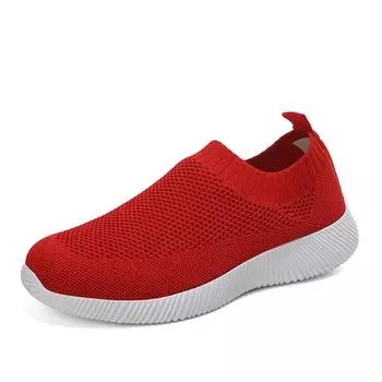 Spring and summer new women s lightweight breathable mesh surface leisure sports flat walking shoes loafer women s shoes 35