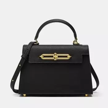 Spring and Summer Simple Little Square Bag Chain Clamshell Little Square Bag Commuter Single Shoulder Crossbody Handbag Woman чёрный