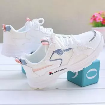 Spring and summer soft-soled travel shoes 2024 spring and autumn new seasonal non-slip versatile white shoes lightweight casual running shoes 35