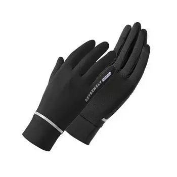 Spring and Summer Sun Protection Gloves Women s Two-finger UV Protection Thin Ice Silk Cool Outdoor Cycling Full Finger Touch Screen Gloves One size