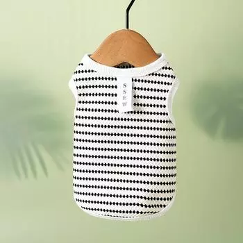 Spring and Summer Thin Breathable Teddy Bigbear Small and Medium Dogs Traction Pet Vest Cat Dog Clothes L (recommended weight 8-5.5 kg)