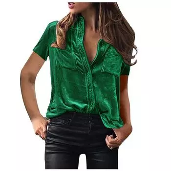 Spring and Summer Tops, Elegant Women s Clothing, Short Sleeved Shirts for Women S