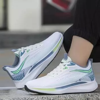 Весна Осень 2024 Последние Легкие Мягкие Кроссовки Для Студентов Модные и Универсальные Сетчатые Воздухопроницаемые Повседневные Туфли 39