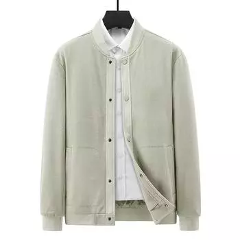 Spring, Autumn and Winter New Men s Clothing Waffle Casual Men s Jacket Simple and Versatile Fashion Jacket Men s M хаки