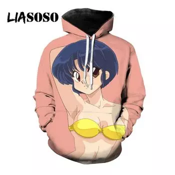 Spring Autumn Anime 3D printed Hoodies Unisex Cool Pullover Animal Graphic Sweatshirt Men s Streetwear Oversized Tops S