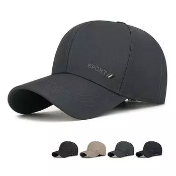 Spring Autumn Business Embroidery Cap Middle-aged Men s Sunscreen Baseball Cap чёрный