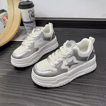 Spring Autumn Designer Platform Sneakers for Women Fashion Casual Luxury Board Shoes Female Sports Lace Zapatos De Mujer 35