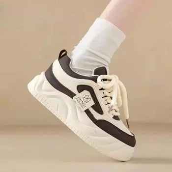 Spring Autumn Lace Up Sneakers Shoes for Women Athletic Sports Woman Footwear Vulcanized Shoe New Arrival 2024 Deals Stylish In 35