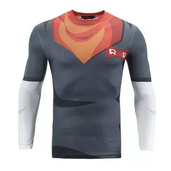 Spring Autumn Loose Round Neck Fake Two-piece Digital Printed Casual Plus Size Men s 3D Long Sleeved T-shirt Series S