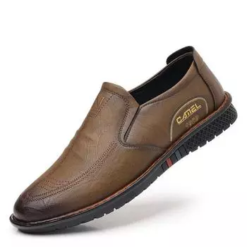 Spring Autumn New Soft Leather Shoes for Men Fashion Casual Light Solid Color Driving Shoes Male 2025 Designer Loafers Man 38