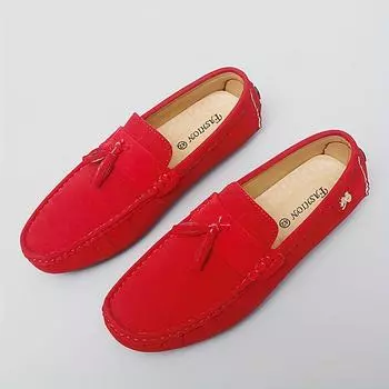 Spring Autumn New Soft Leather Shoes Men Fashion Casual England Men s Dress Shoes Male Solid Color Designer Loafers Man Flats 35 чёрный