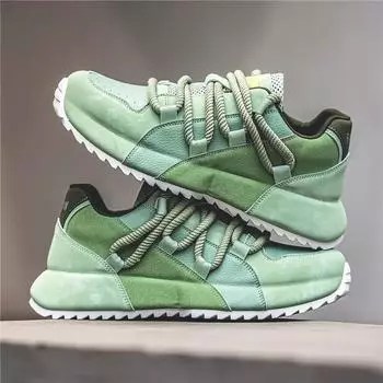 Весна Осень Толстая подошва Высокие мужские туфли Модные тенденции уличной фотографии Повседневная обувь для активного отдыха Противоскользящая беговая спортивная обувь 39