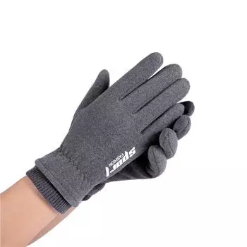 Spring Autumn Winter Cold Warm Skiing Heat Preservation and Velvet Sports Cycling Motorcycle Wind Proof Mountaineering Touch Screen Gloves. average size