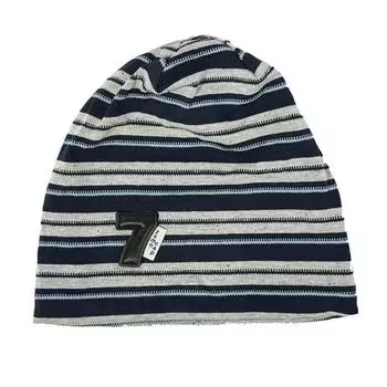Spring Autumn Y2k Striped Cap Soft Beanie Hats Fashion Baggy Strip Hat Streetwear