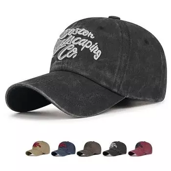 Весна Осень Молодежная Кепка Мужская Бейсболка Женская Кепка с Вышитыми Надписями Конский Хвост Панама Кепка Кепка Кепка Солнцезащитный Козырек чёрный
