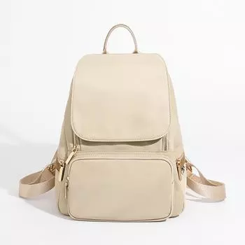 Spring Backpack Nylon Oxford Cloth Large Capacity Bag Female Simple All-matching Backpack чёрный