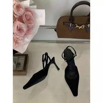 Весенние черные королевские сестры сексуальные темпераментные туфли с коротким носком и тонким каблуком на квадратном каблуке сандалии для женщин 35 цветной печати леопарда