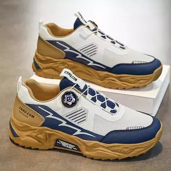 Spring breathable men s shoes 2025 new mesh mesh shoes youth sports running shoes casual little white dad trendy shoes 39
