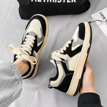 Spring canvas shoes men s low-top trendy versatile niche shoes men s trendy shoes breathable youth casual board shoes 39