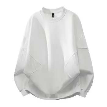 Spring Design Sense Loose Casual Versatile Trend Round Neck M белый