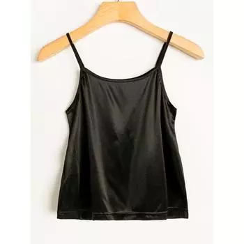 Spring & Fall Export K-style New Arrival Easiest for Match Minimalist Pure Color Age-Reducing Fresh Classic Vest Camisole Light green M