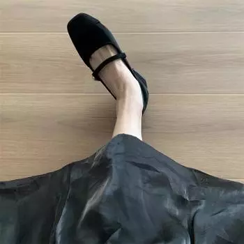 Spring Fall Fashion Square Toe Light Ladies Mary Jane Everything Basic Style Casual Square Head One Line Buckle Heels Party 35 хаки