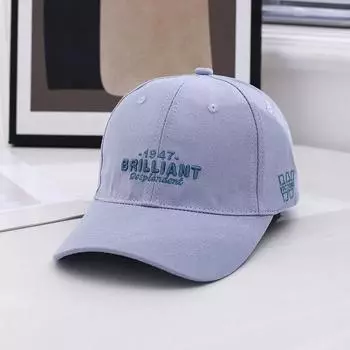Spring & Fall New Baseball Cap Men s and Women s Letters Soft Peaked Cap Sun Protection Travel Versatile Retro Thin Sun Hat Royal Blue (56-59) Adjustable free size