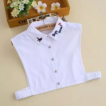 Spring Girl Collar Embroidery Puppy Fake Collar Decoration Fake Collar Shirt Collar Doll Collar Fake Collar B121