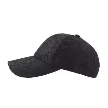 Spring Ladies Baseball Cap Lace Mesh Cap Embroidered Flower Cap Outdoor Visor Hot Hat Adjustable белый