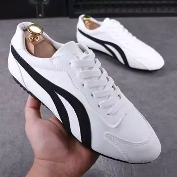 Spring leather breathable men s shoes 2025 new Doudou shoes trend men s sports and leisure shoes manufacturers spot 39