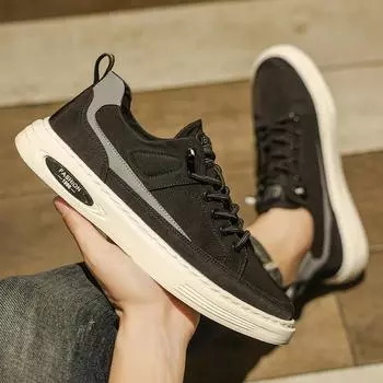 Spring low-top casual breathable versatile board shoes men s new fashion trend youth skateboard shoes sports trendy shoes 39