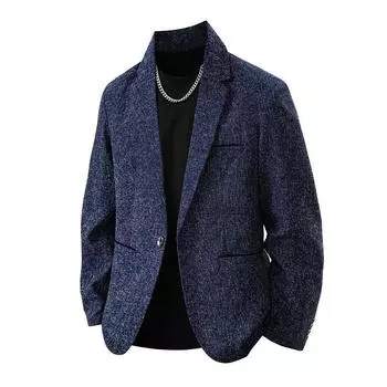 Spring Men s Jacket Trend Casual Hooded Jacket Spring and Autumn Men s Coat Solid Color Autumn Hooded Coat. M