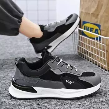 Spring men s mesh sneakers 2025 new student sneakers casual versatile simple trend sneakers 39