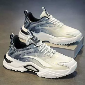 Spring Men s Shoes 2025 New Student Athleisure Teen Mesh Daddy Versatile Trendy Shoes Breathable Shoes Men 39