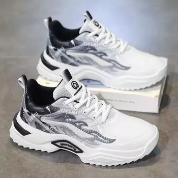 Spring Men s Shoes 2025 New Student Athleisure Teen Mesh Daddy Versatile Trendy Shoes Breathable Shoes Men 39