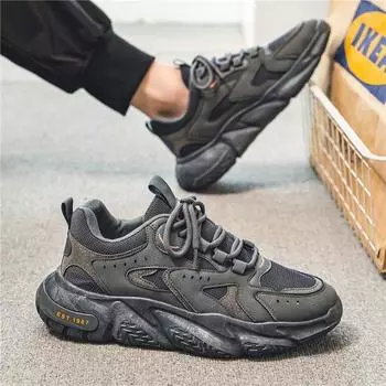 Весенняя мужская обувь, дышащая сетчатая обувь, мужская трендовая спортивная повседневная обувь на любой платформе, обувь для бега Dad Tide 39