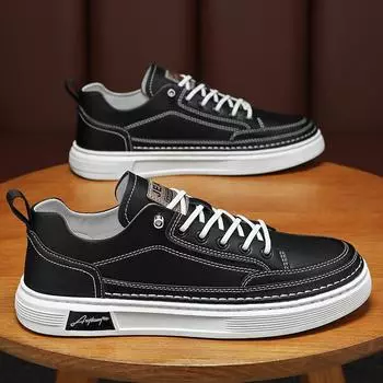 Spring men s shoes new breathable little white shoes men s Korean version trendy versatile sports shoes casual flat shoes trendy shoes 39