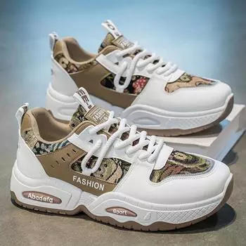 Spring men s shoes new breathable shoes men s trend versatile niche youth platform sports casual dad shoes men 39