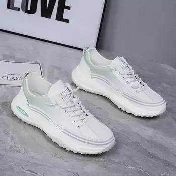 Spring mesh men s shoes breathable trendy fashion running shoes men s live broadcast simple and lightweight men s sports shoes 39