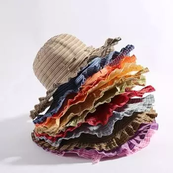 Spring Models Ladies Sun Protection Sun Hat Fashion Round Top Sun Large Eaves Cap (foldable Washable) 10 Colors Flower