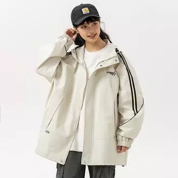 Spring Mountain Outdoor Striped Jacket Men s Hooded M