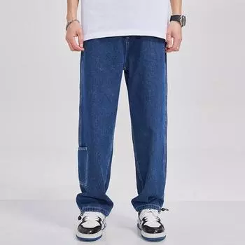 Spring New American Style High Street Straight Men and Women s Versatile Casual Jeans S