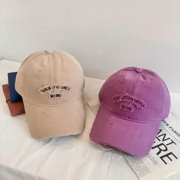 Spring new baseball cap hole wide brim soft top sunshade summer outdoor face small versatile cap tide M56-58cm