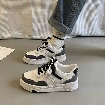 Весенние новые дышащие студенческие кроссовки в модном корейском стиле, удобные в носке, женская спортивная повседневная обувь Muffin 35