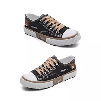 Spring New Canvas Shoes Female Students Breathable Versatile Casual Board Shoes Sports Shoes 35 бежевый