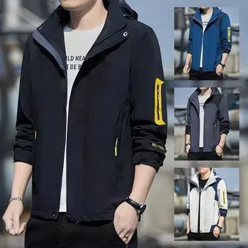 Spring New Casual Jacket Men s Spring Trend Waterproof Outdoor Jacket Men s Clothing M