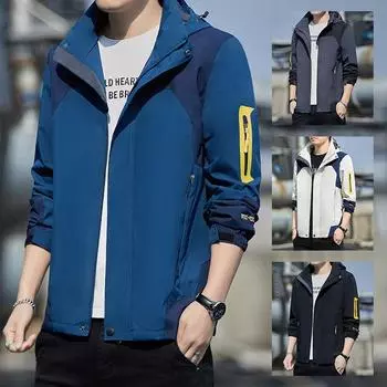Spring New Casual Jacket Men s Spring Trend Waterproof Outdoor Jacket Men s Clothing M