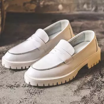 Весенние новые туфли Doudou, мужская повседневная обувь, британская мужская обувь, натуральная кожа, маленькие кожаные туфли Px37-J 38 белый