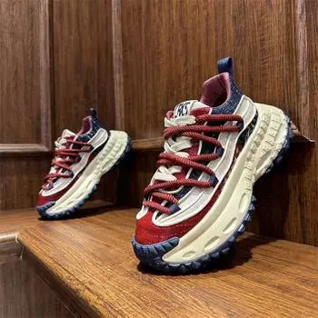 Spring new fashion personality versatile trend bag heightened platform casual comfortable dad shoes fried street men s shoes 39